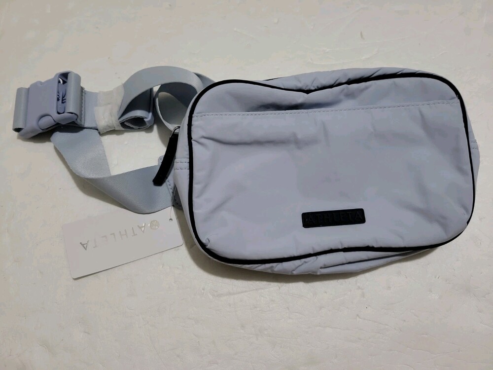 NWT Athleta All About Tipping Large Belt Bag White Purse Crossbody